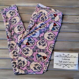 Vintage Style LuLaRoe Panda TC Leggings Tall and Curvy Unicorn Print